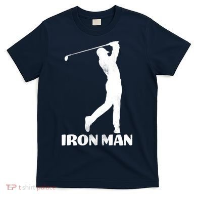 Vintage Iron Man Golf Design T-Shirt