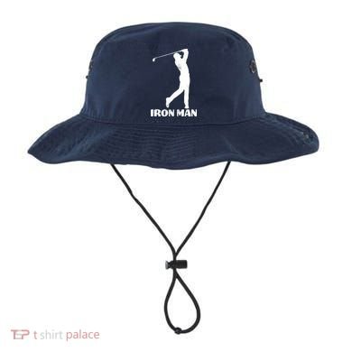 Vintage Iron Man Golf Design Bucket Hat