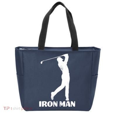 Vintage Iron Man Golf Design Tote Bag