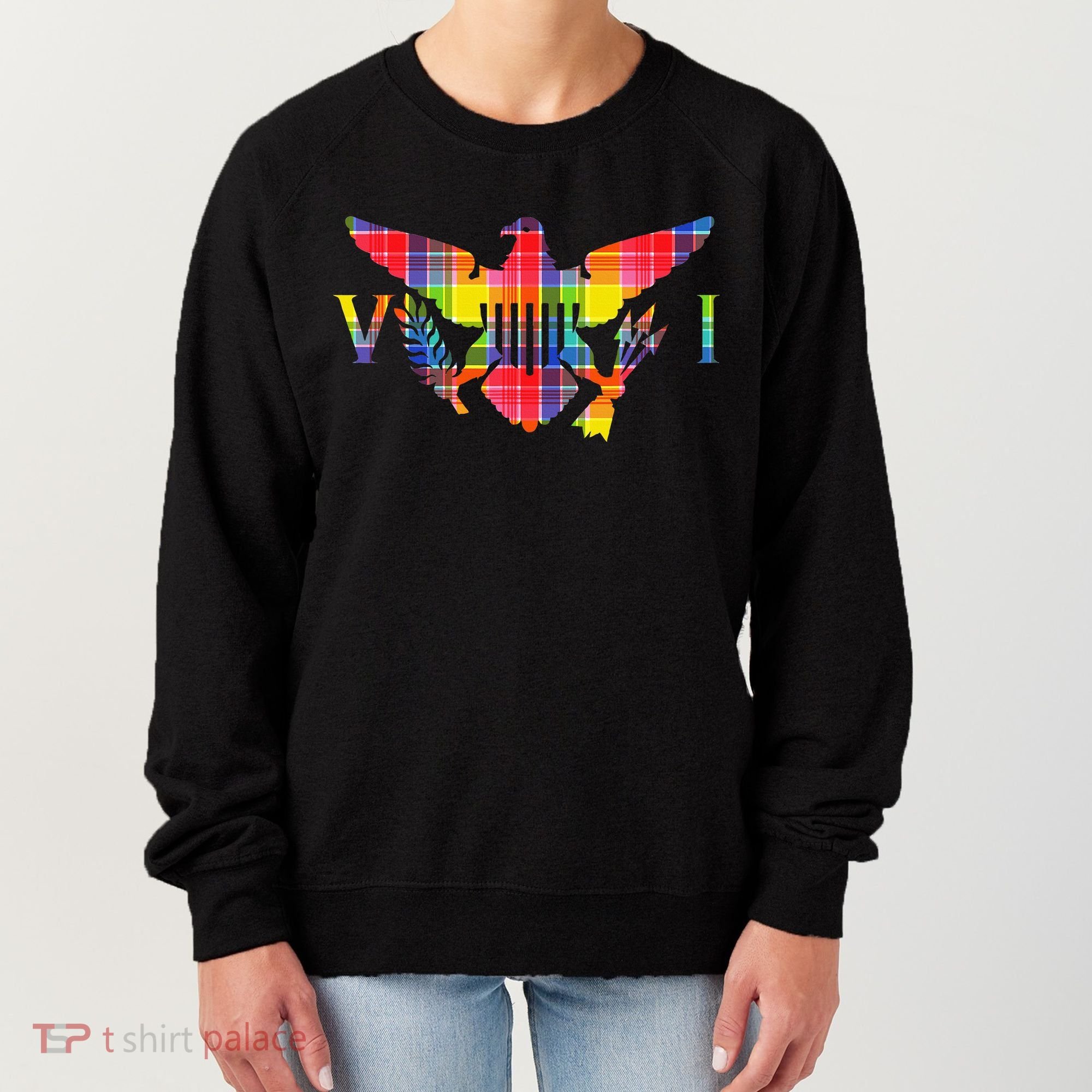 Virgin Islands Madras VI Flag Women's Sweatshirt