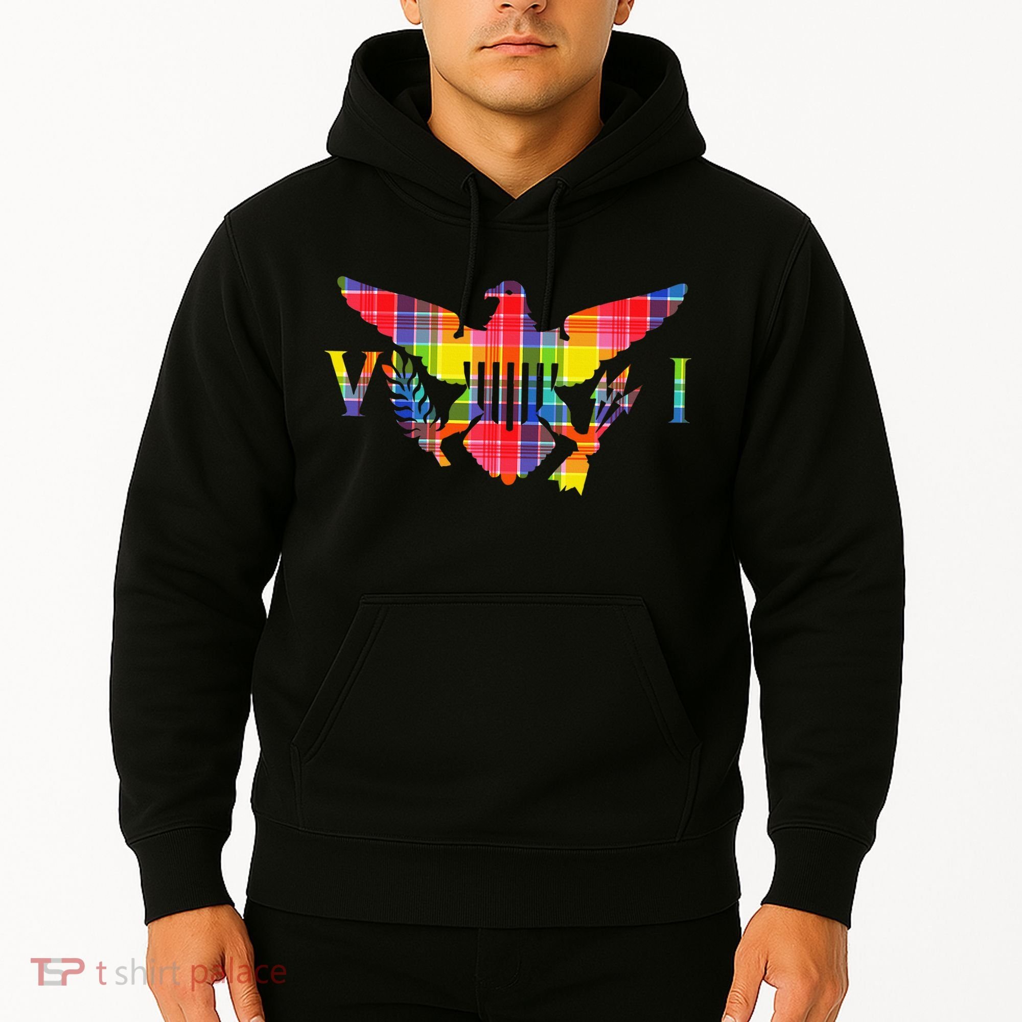 Virgin Islands Madras VI Flag Hoodie