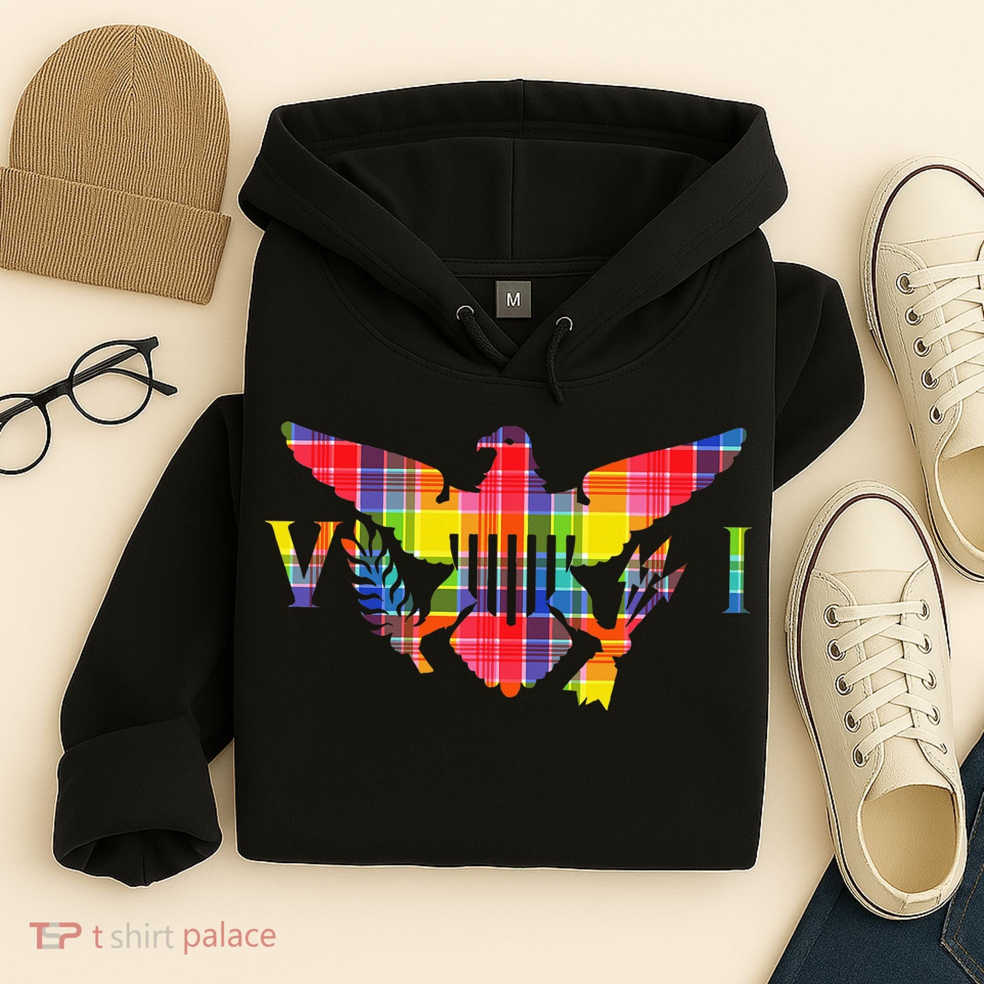 Virgin Islands Madras VI Flag Hoodie