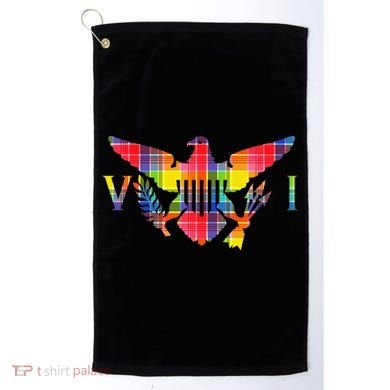 Virgin Islands Madras VI Flag Golf Towel
