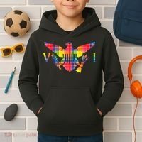 Virgin Islands Madras VI Flag Kids Hoodie thumb 2