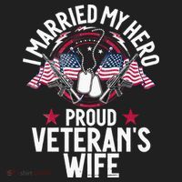 Veteran I Married My Hero Proud Veteran's Wife Memorial Day Beanie thumb 2
