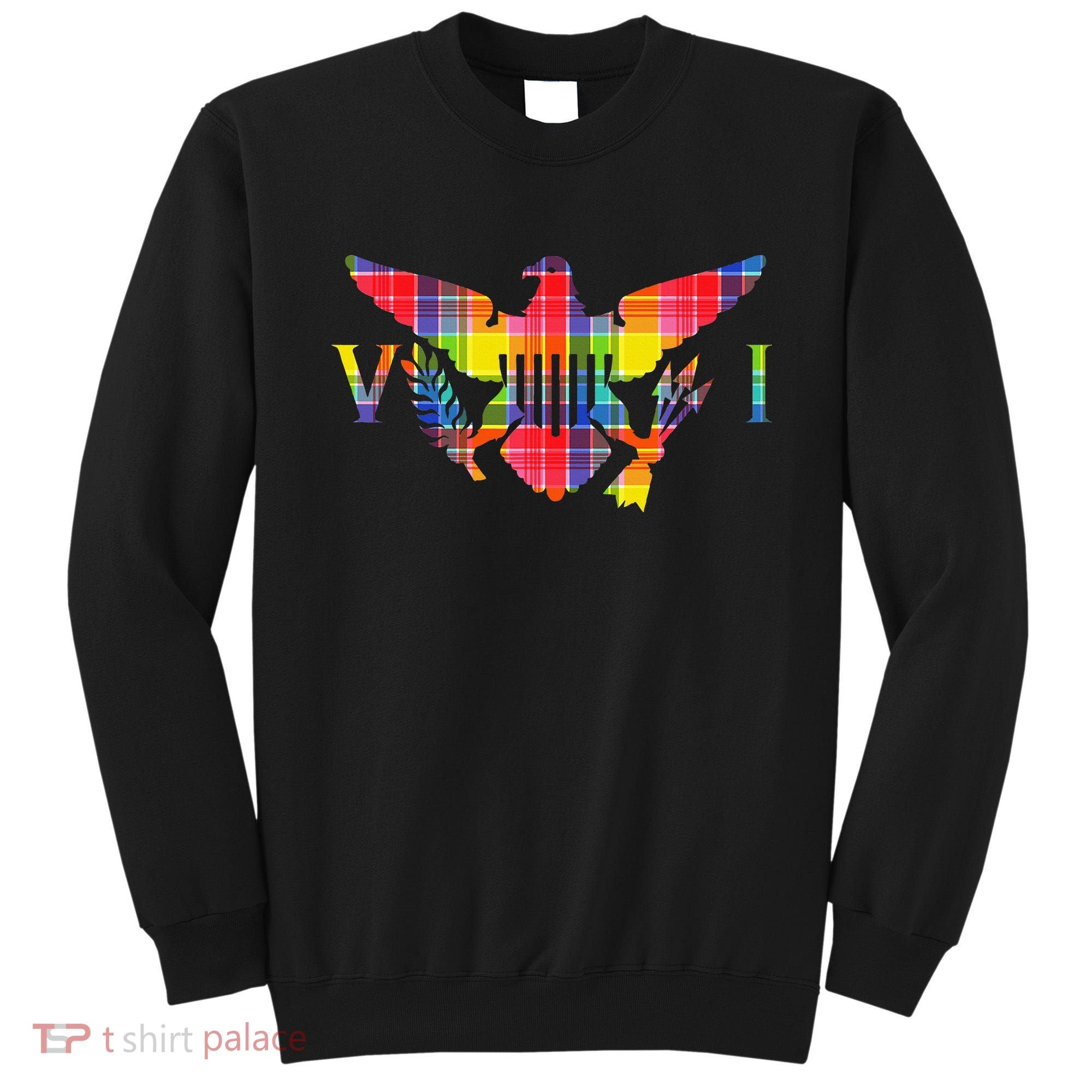 Virgin Islands Madras VI Flag Sweatshirt