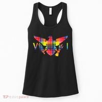 Virgin Islands Madras VI Flag Women's Tank Top thumb 0
