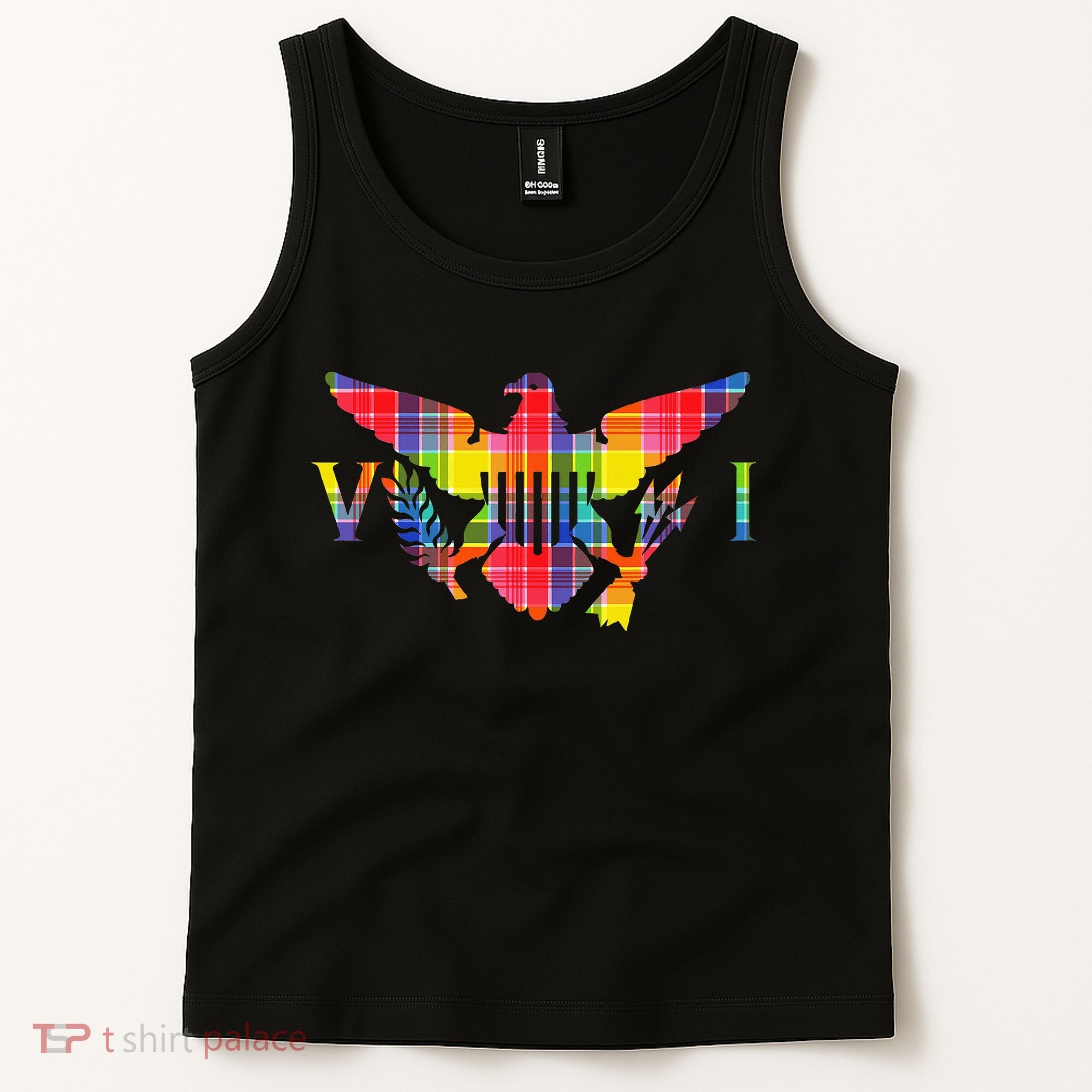 Virgin Islands Madras VI Flag Tank Top