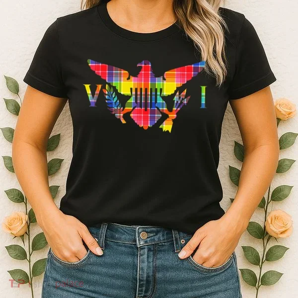 Virgin Islands Madras VI Flag Women's T-Shirt