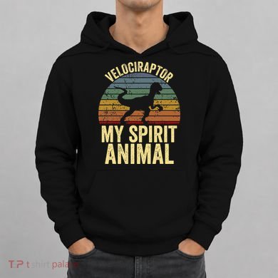 Velociraptor Is My Spirit Animal Dinosaur Lovers Hoodie