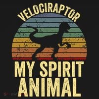 Velociraptor Is My Spirit Animal Dinosaur Lovers Hoodie thumb 2