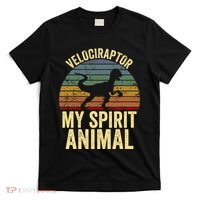 Velociraptor Is My Spirit Animal Dinosaur Lovers T-Shirt thumb 0