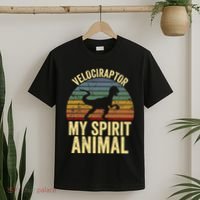 Velociraptor Is My Spirit Animal Dinosaur Lovers T-Shirt thumb 2