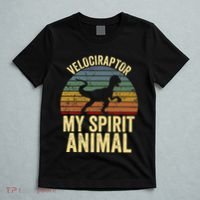 Velociraptor Is My Spirit Animal Dinosaur Lovers T-Shirt thumb 5