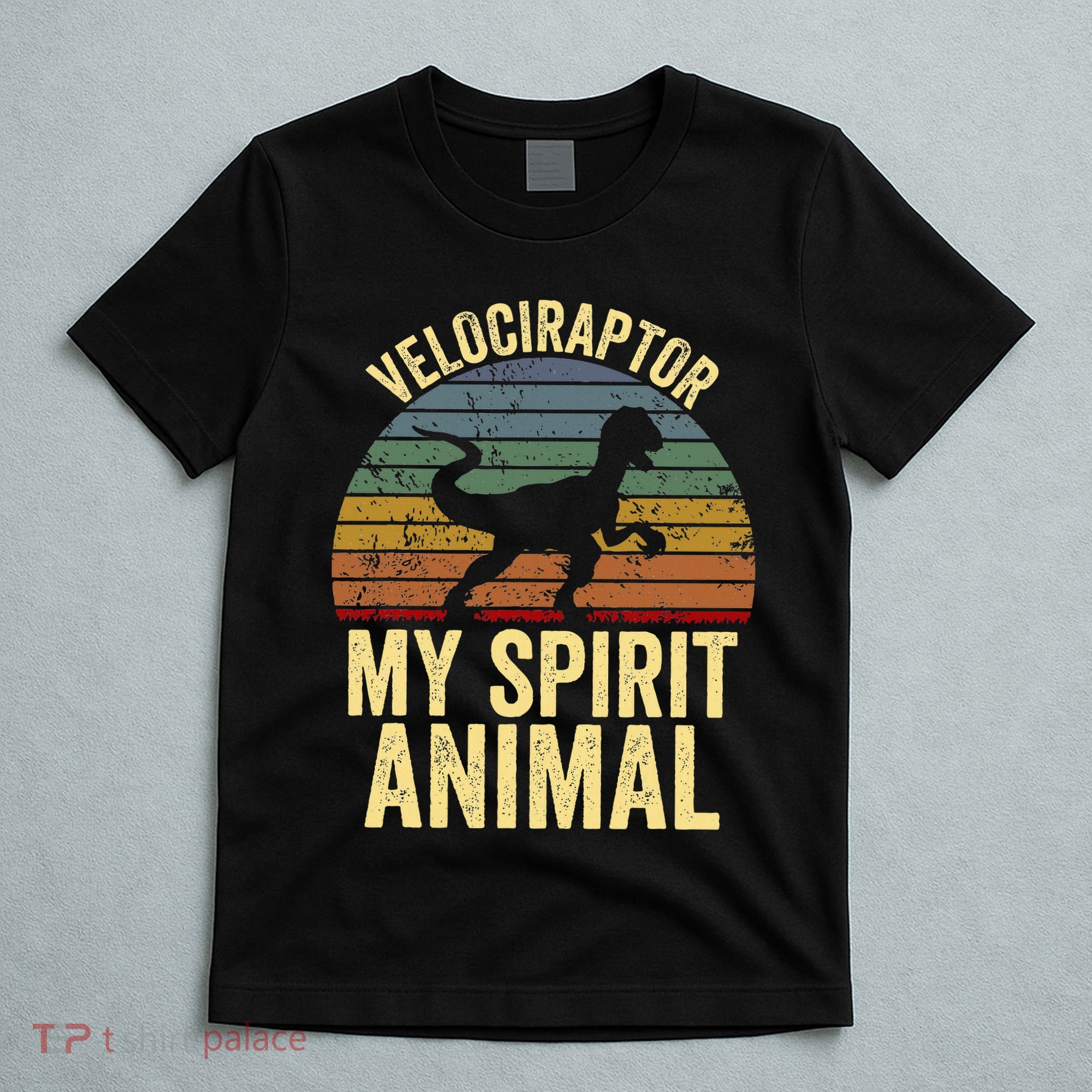 Velociraptor Is My Spirit Animal Dinosaur Lovers T-Shirt