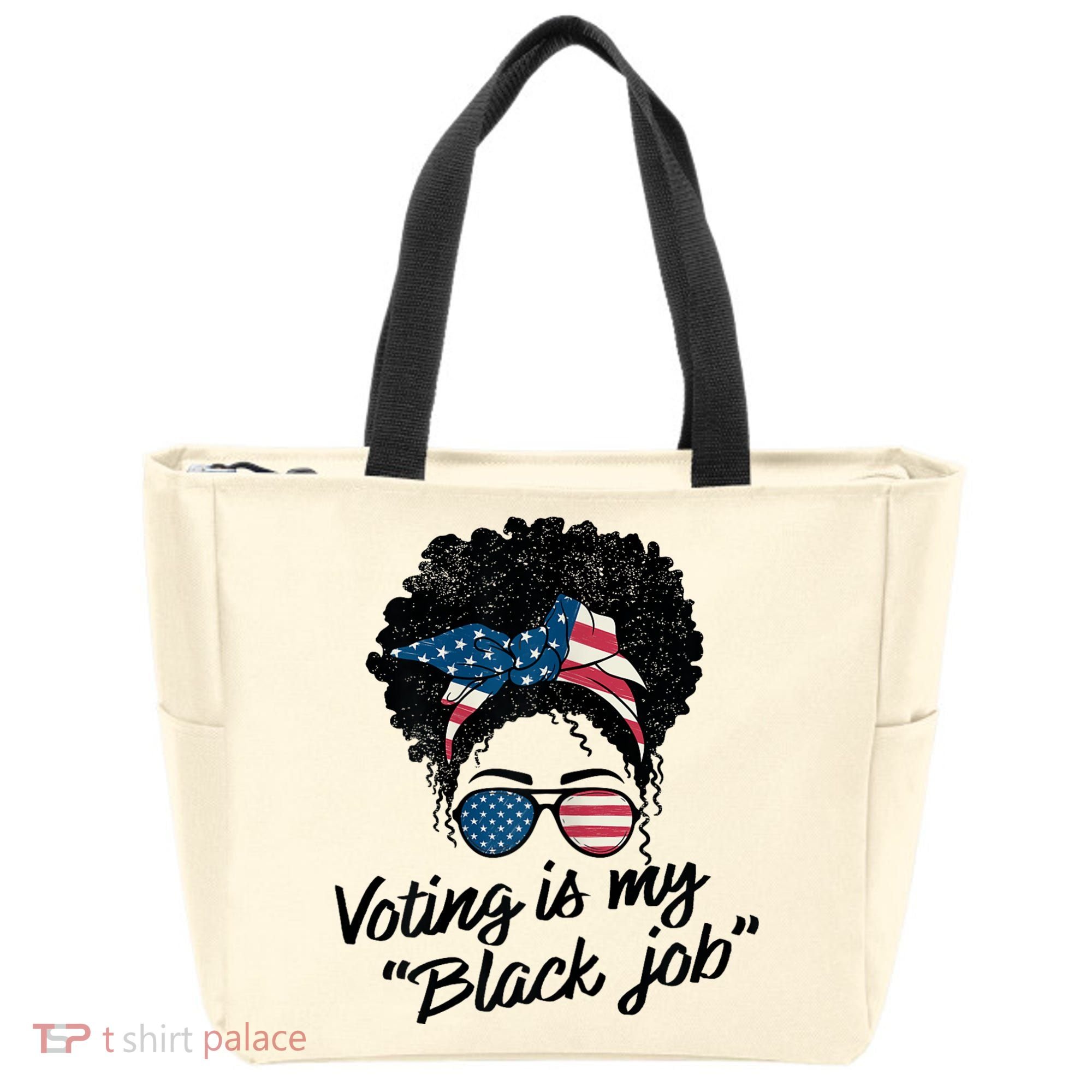 Voting Is My Black Job Tote Bag