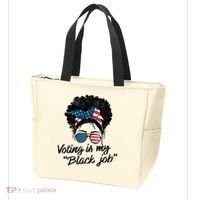 Voting Is My Black Job Tote Bag thumb 3