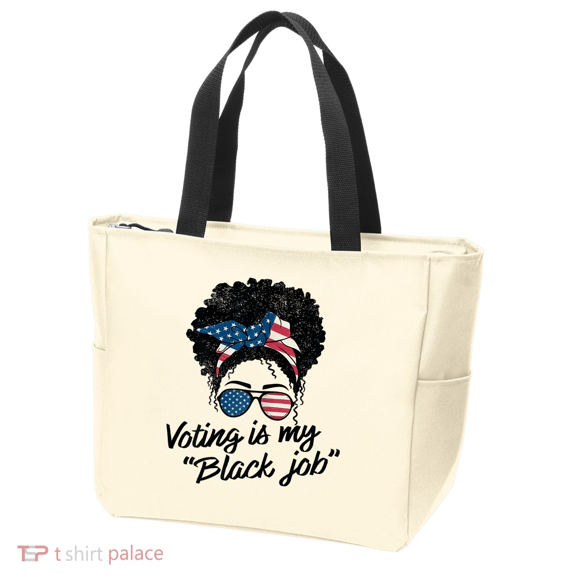 Voting Is My Black Job Tote Bag