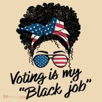 Voting Is My Black Job Tote Bag thumb 4
