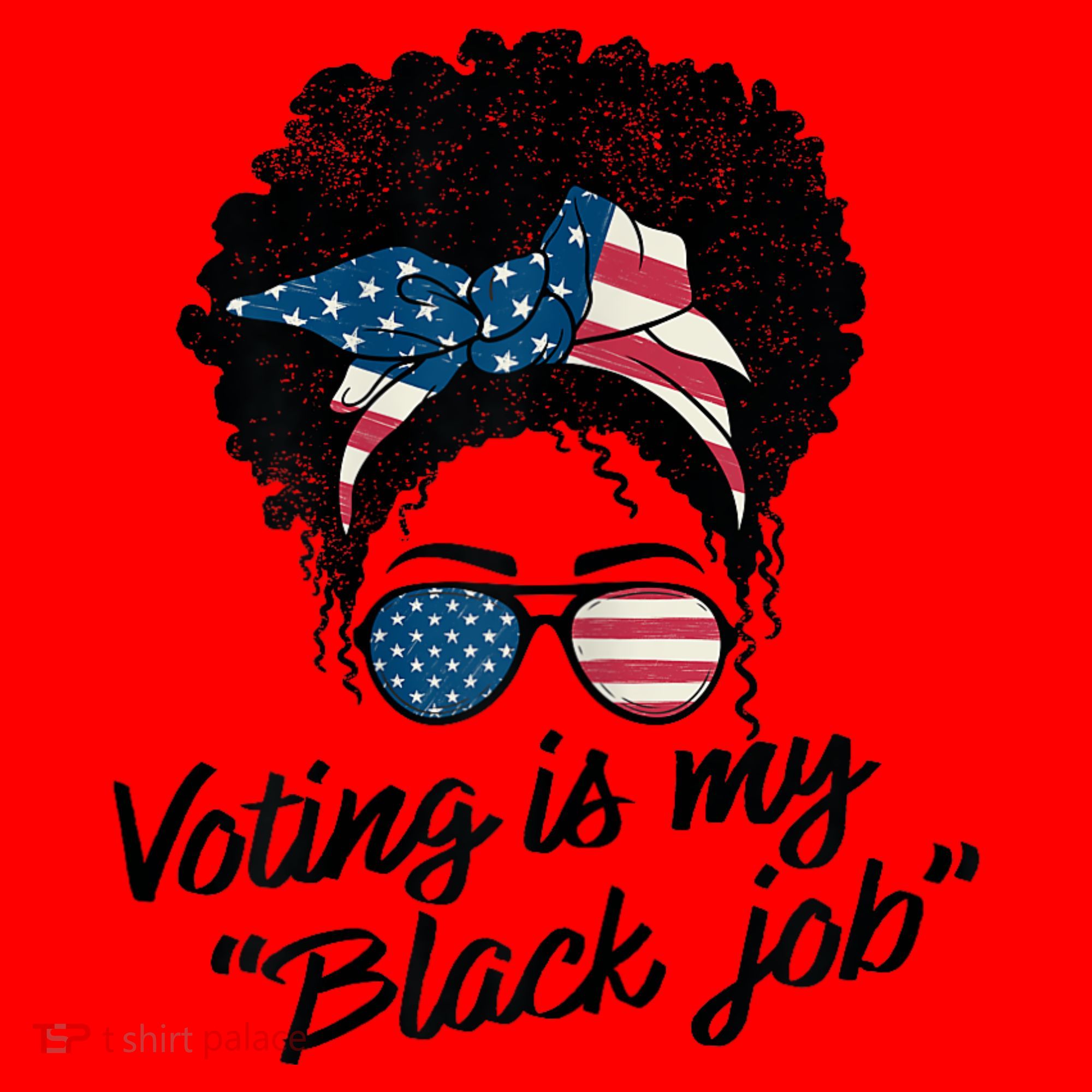 Voting Is My Black Job Santa Hat