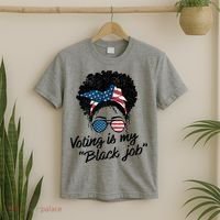 Voting Is My Black Job T-Shirt thumb 2