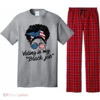 Voting Is My Black Job Pajama Set thumb 0