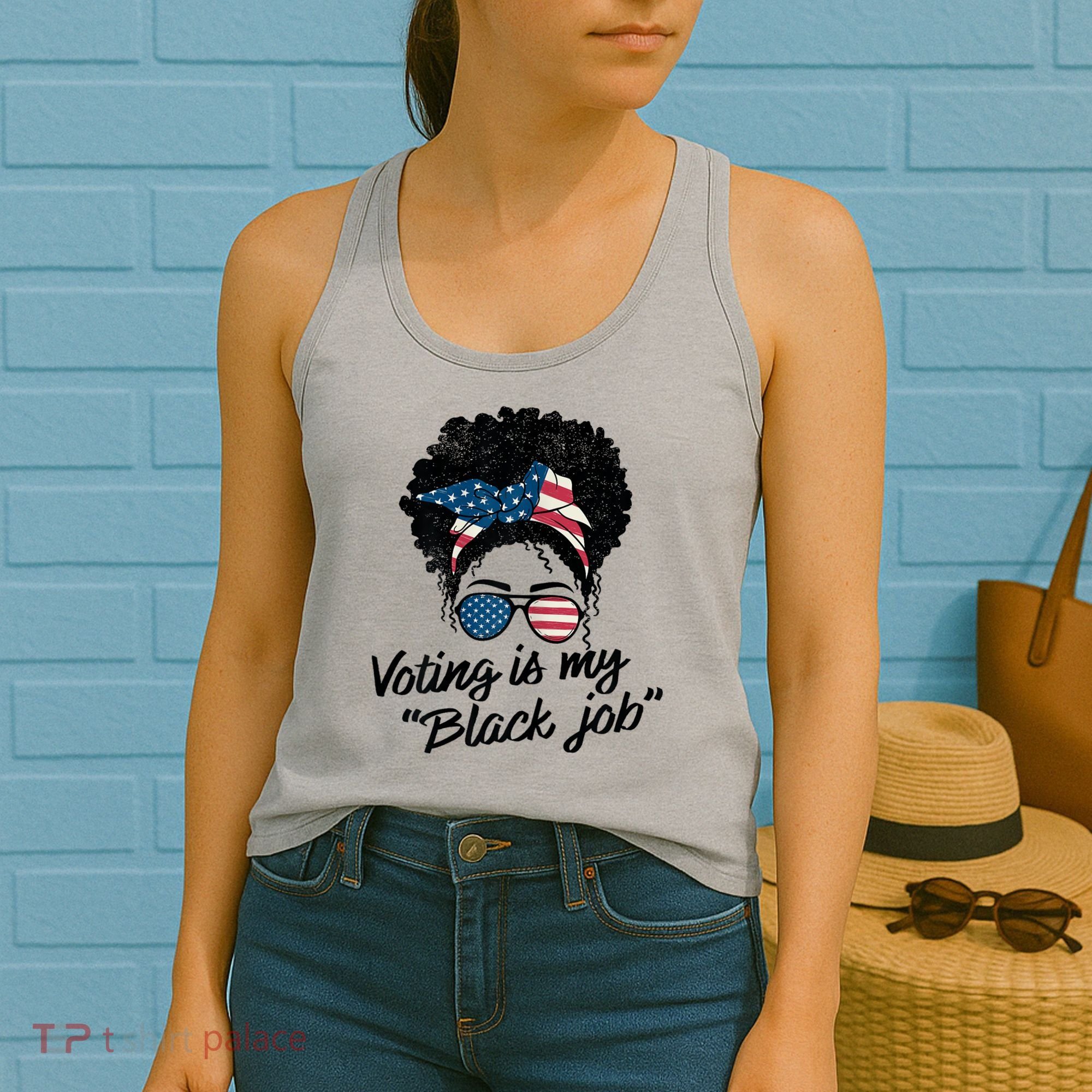 Voting Is My Black Job Women's Tank Top