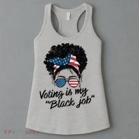 Voting Is My Black Job Women's Tank Top thumb 3