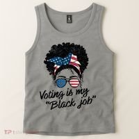 Voting Is My Black Job Tank Top thumb 2