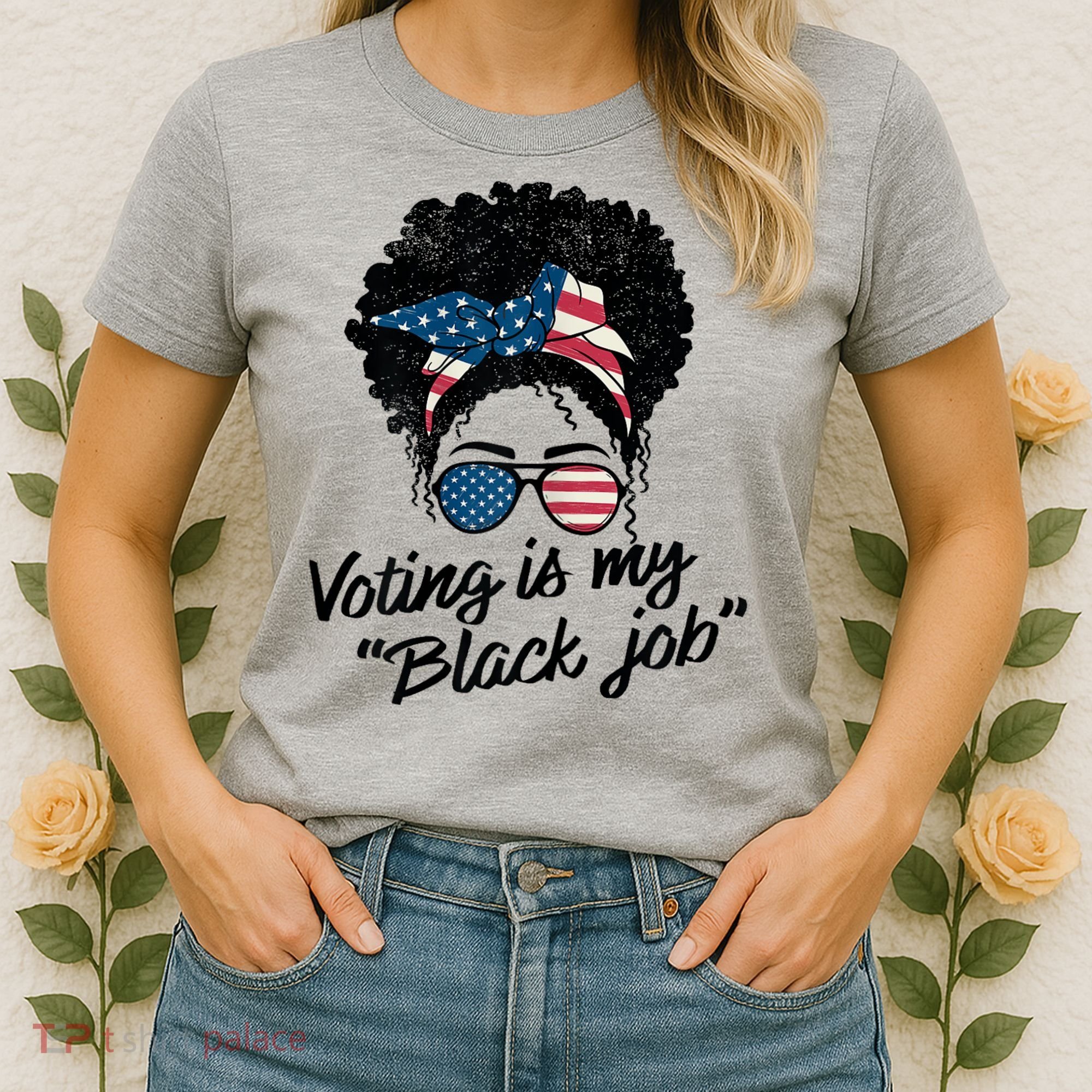 Voting Is My Black Job Women's T-Shirt