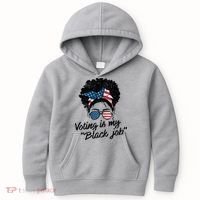 Voting Is My Black Job Kids Hoodie thumb 0