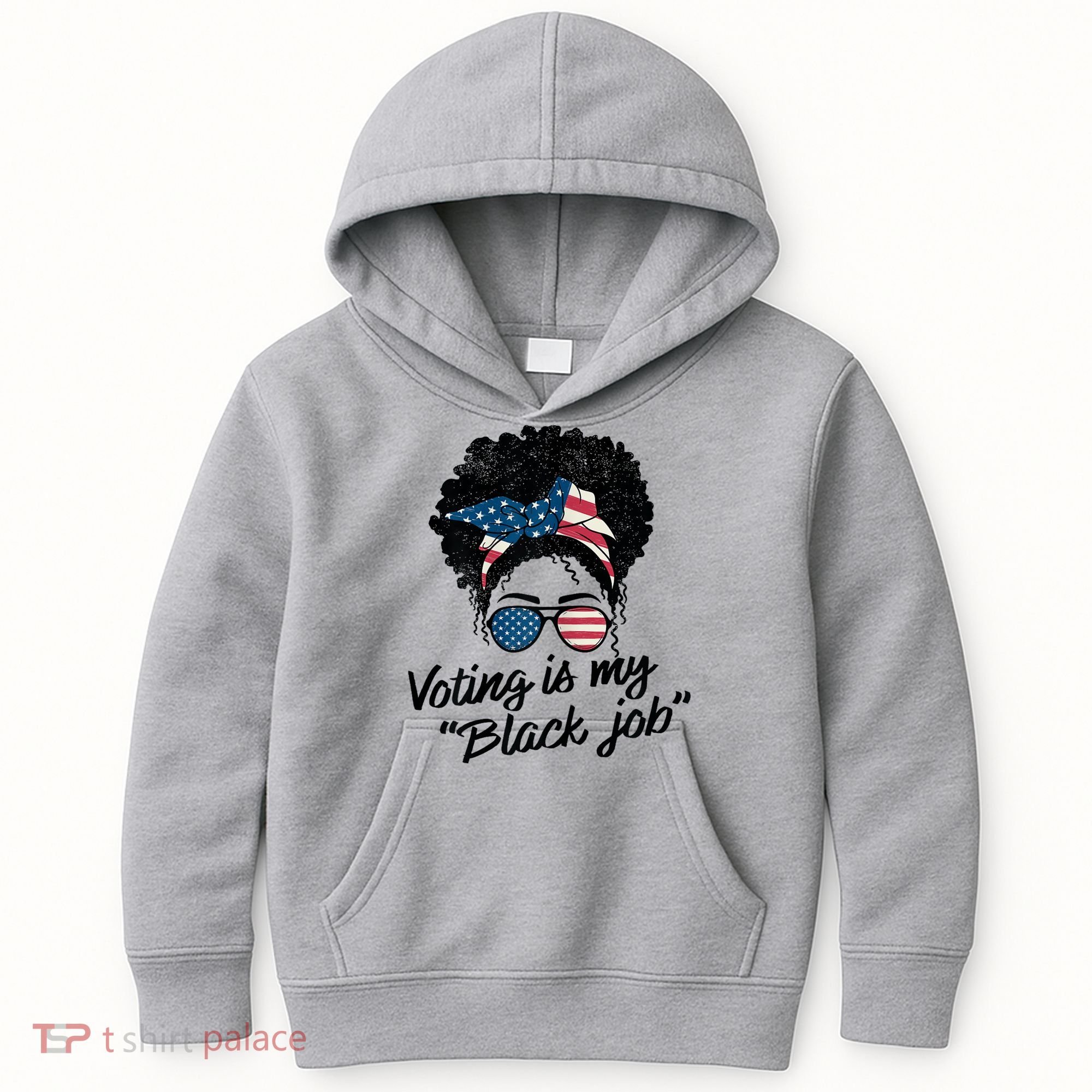 Voting Is My Black Job Kids Hoodie