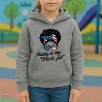 Voting Is My Black Job Kids Hoodie thumb 3