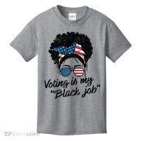 Voting Is My Black Job Kids T-Shirt thumb 0