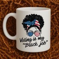 Voting Is My Black Job Coffee Mug thumb 2