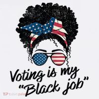 Voting Is My Black Job Ornament thumb 1