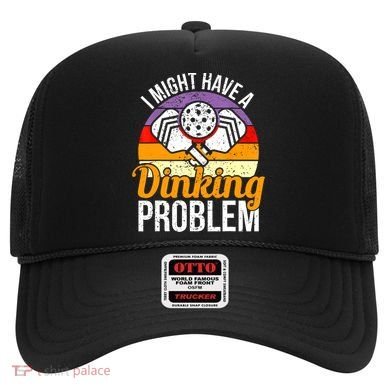 Vintage I Might Have A Drinking Problem Retro Pickleball Saying Gift Hat
