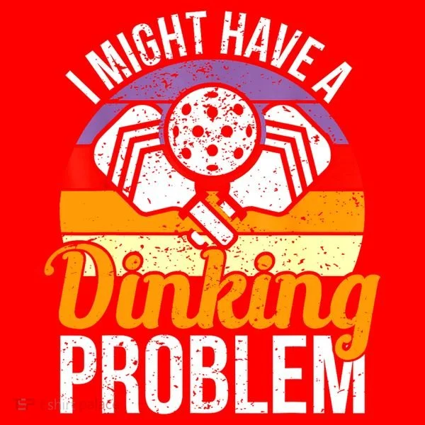 Vintage I Might Have A Drinking Problem Retro Pickleball Saying Gift Santa Hat