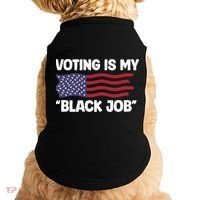 Voting Is My Black Job America Doggie Tank thumb 0