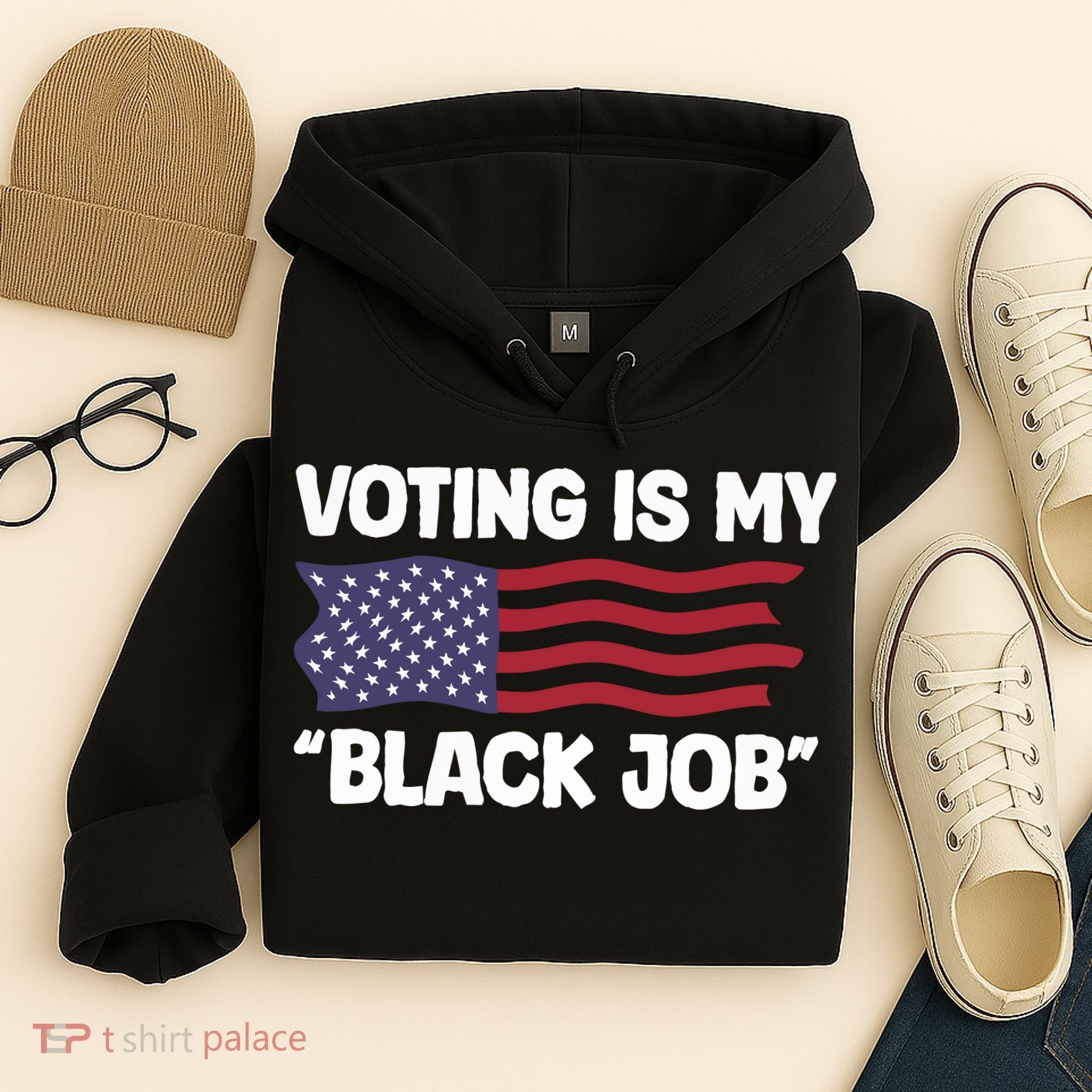 Voting Is My Black Job America Hoodie