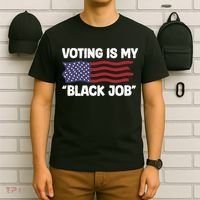 Voting Is My Black Job America T-Shirt thumb 6