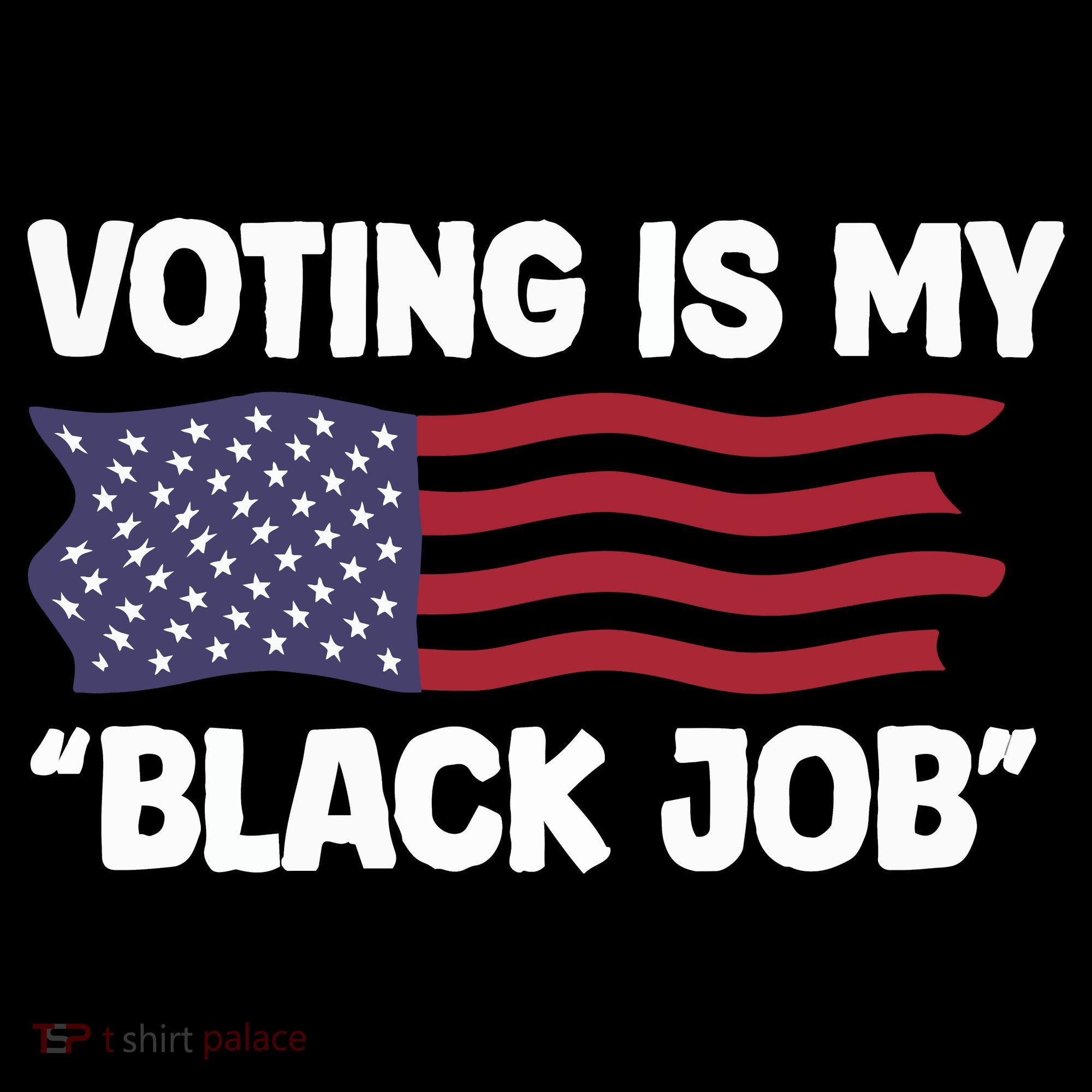 Voting Is My Black Job America Women's Hoodie
