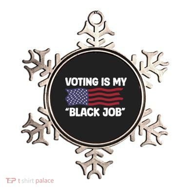 Voting Is My Black Job America Ornament
