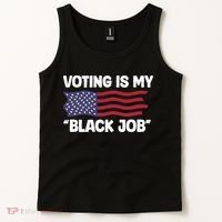 Voting Is My Black Job America Tank Top thumb 2