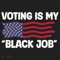 Voting Is My Black Job America Golf Towel thumb 3