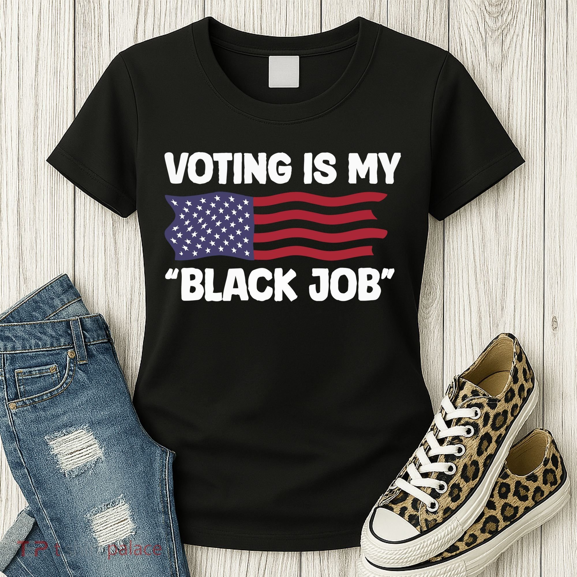 Voting Is My Black Job America Women's T-Shirt