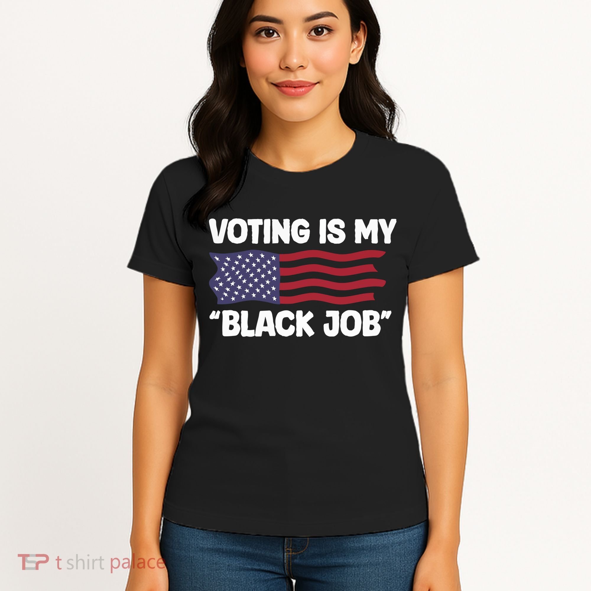 Voting Is My Black Job America Women's T-Shirt