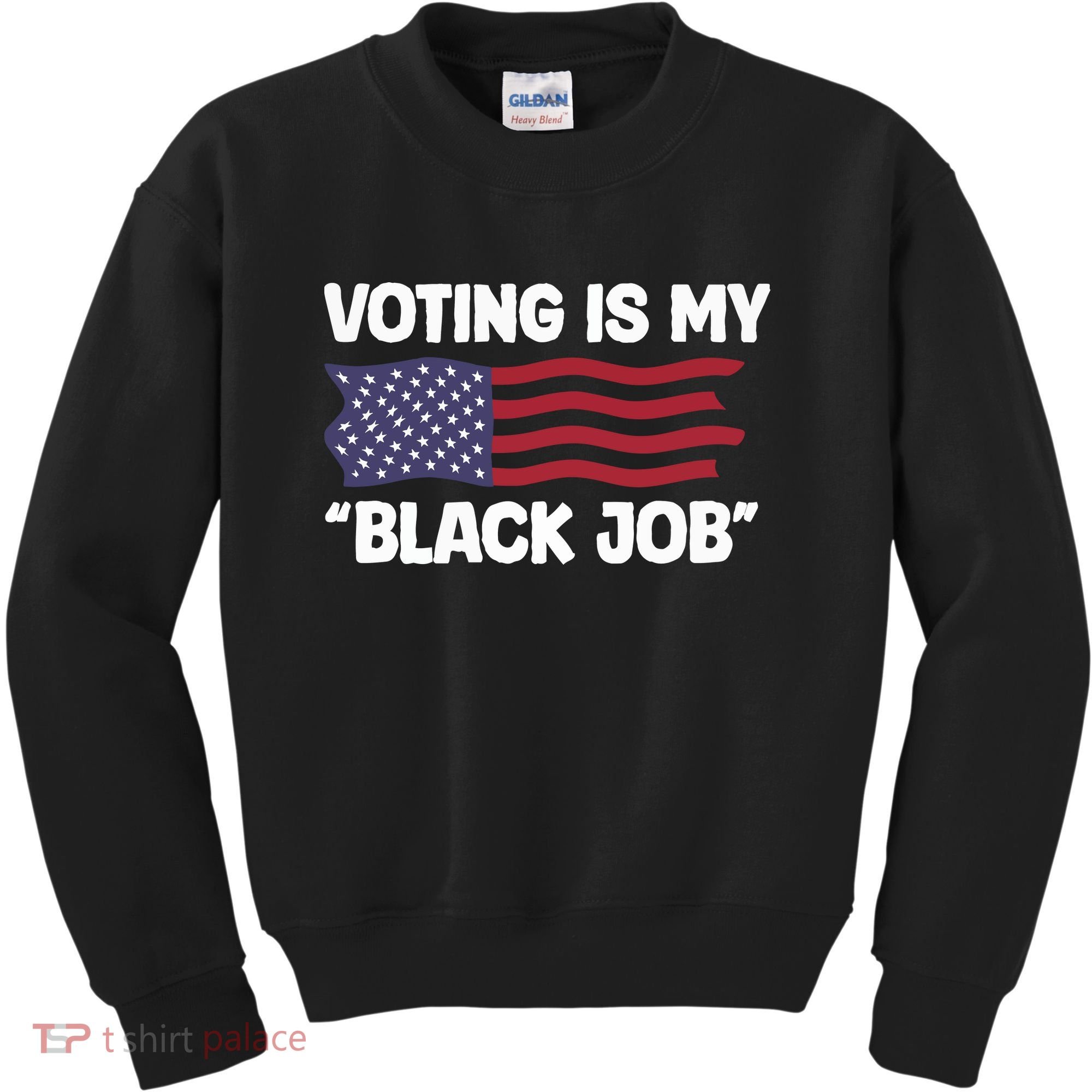 Voting Is My Black Job America Kids Sweatshirt