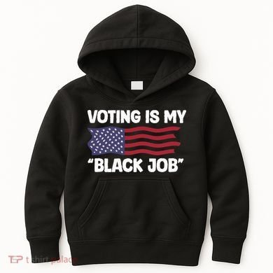 Voting Is My Black Job America Kids Hoodie