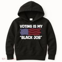 Voting Is My Black Job America Kids Hoodie thumb 0